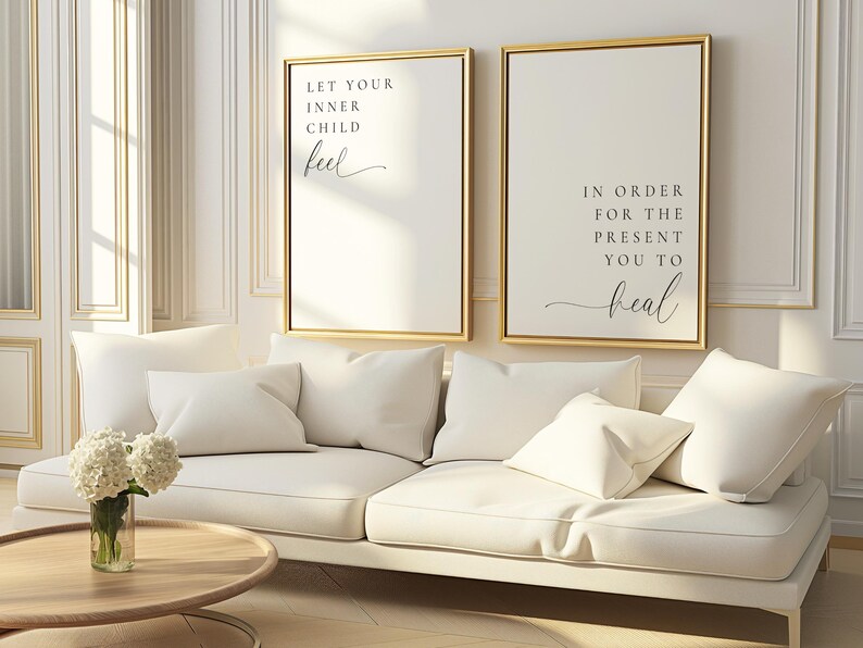 Therapy Office Decor Wall Art, Poem Print, 2 Piece Printable Mental ...