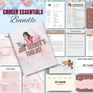 Kit de herramientas para quienes buscan empleo / Plantillas de currículum, carta de presentación y portafolios / Kit de elementos esenciales para una búsqueda de empleo exitosa