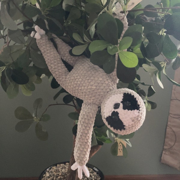 Amigurumi Hanging Sloth - PATTERN ONLY