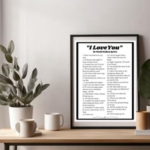 Kocham Cię wydruk cyfrowy