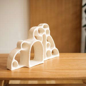 Handmade Ceramic Altar | Neutral Home Decor | Meditation Shelf | Crystal Display | Wall Shelf Decor | Slow Living Decor | Mindful Home image 8