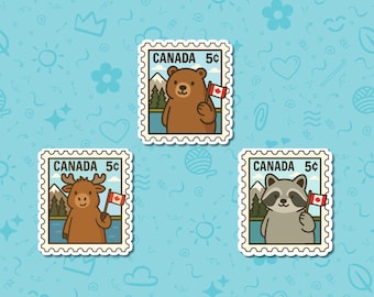 Adesivo ricordo animale del Canada - Decalcomania in vinile impermeabile