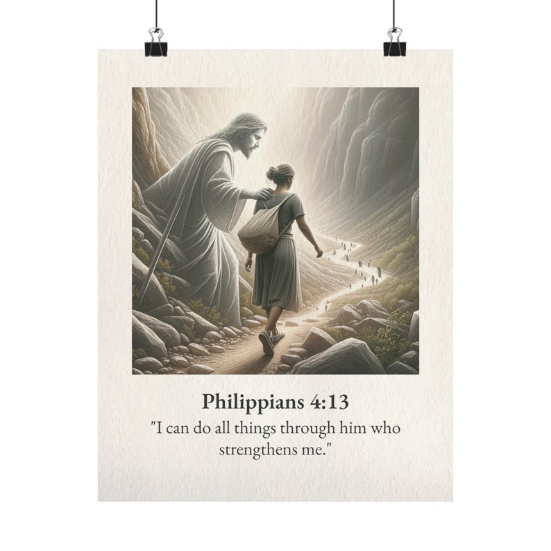 Philippiens 4:13 Poster vertical mat image 1
