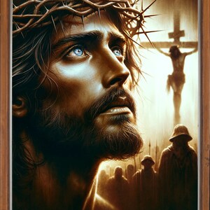 Christian Wall Art / Jesus Crucified: Jesus Poster / Jesus Painting / Jesus Download