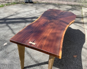 Beautiful Handmade Live Edge Black Walnut Dining Table, live edge dining table, dining table, walnut table