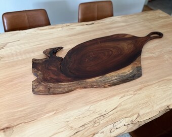 Prachtig Palissander Charcuteriebord, charcuteriebord, serveerplank, dienblad, snijplank