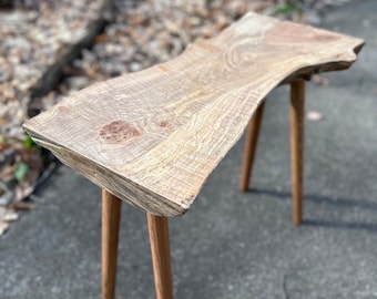Mooie Live Edge Maple Burl bijzettafel, bijzettafel, bijzettafel, esdoorntafel, live edge bijzettafel