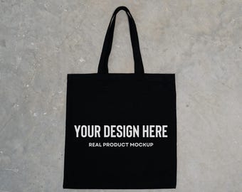 Tote Bag Mockup, Black Tote Bag Mockup, Flat Lay Tote Bag Mockup, Liberty Tote Bag Mockup, Printify Black Tote Bag, POD Tote Bag Mockup