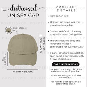 Light Olive Distressed Unisex Hat Size Chart, Dad Cap Size Guide, Baseball Hat Care Card, Printify Dad Cap, Dad Hat Mockup, Cap Size Chart
