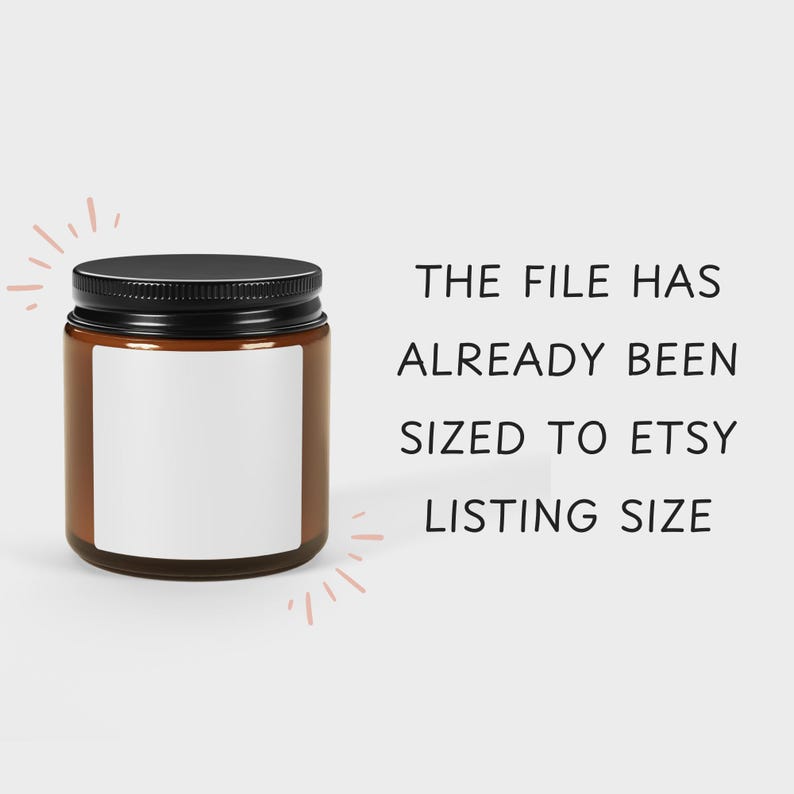Candle Care Card, Scented Soy Candle Mockup, Glass Candle Jar Mockup, Candle Instruction, Printify Candle, Amber Jar Candle Care Instruction image 3