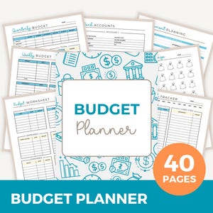 Budget Planner, Financial Planner, Budget Templates, Personal Finance, Beginner Budget, Monthly Budget, Expense Tracker, Saving Challenges