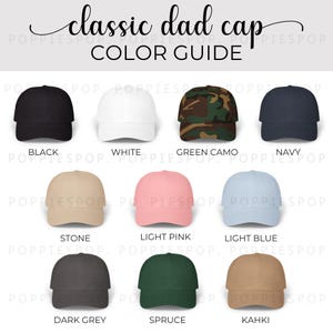 Classic Dad Cap Farbführer, Dad Cap Farbkarte, POD Farbkarte, Mockup Farbkarte, Printgewbe Classic Dad Cap, Dad Hat Mockup