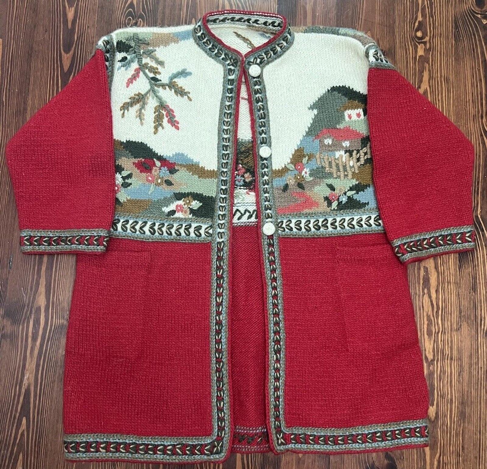 ともっちシロゴイノハンドメイド　ニット　ウール　Sirogojno シロゴイノ Sirogojno マケドニア製 ハンドメイド ニット