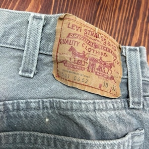 Vintage 90s 501 Levis Button Fly Jeans 38x32 Made in USA