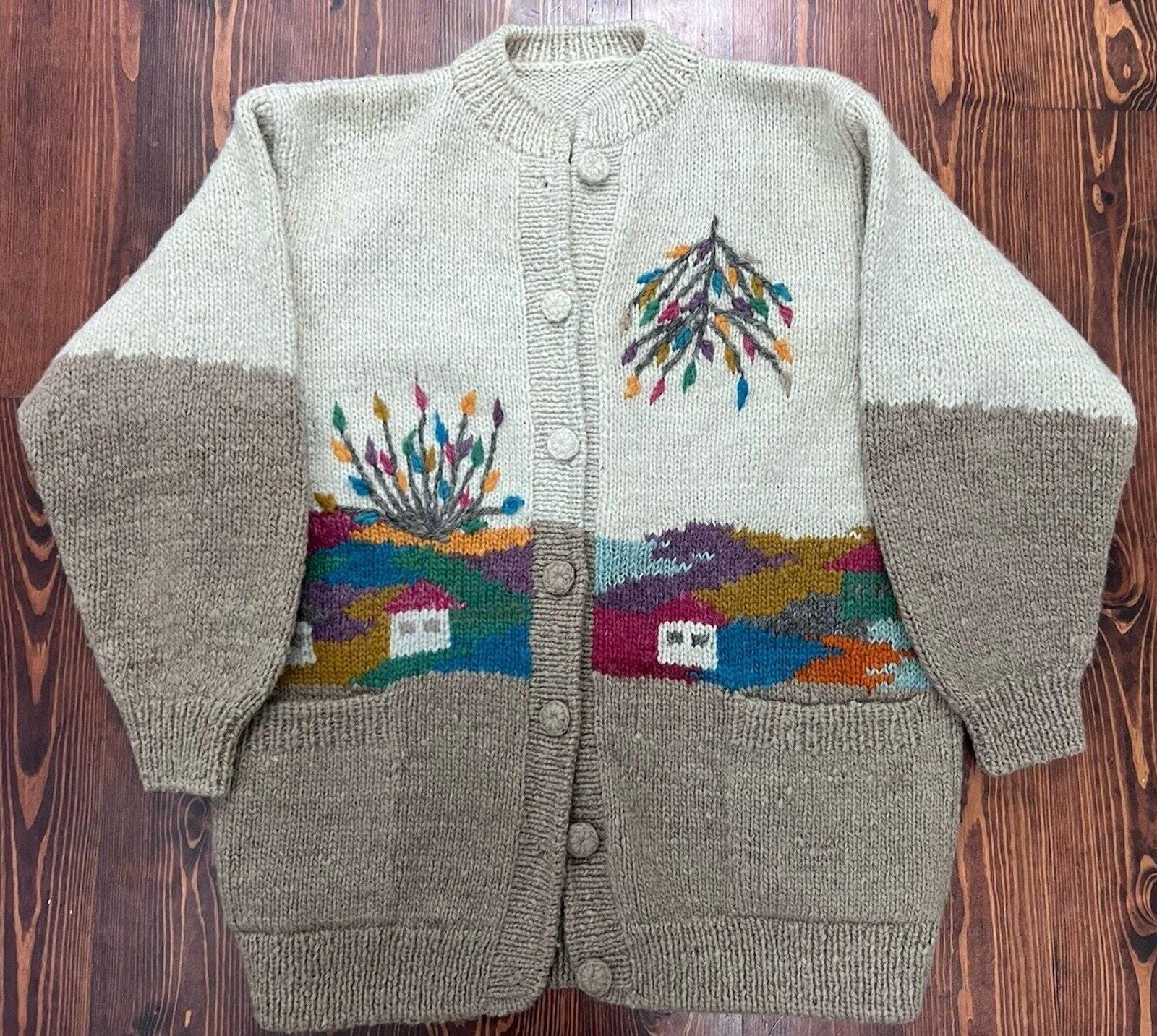 ともっちシロゴイノハンドメイド　ニット　ウール　Sirogojno Sirogojno sweater - Etsy 日本