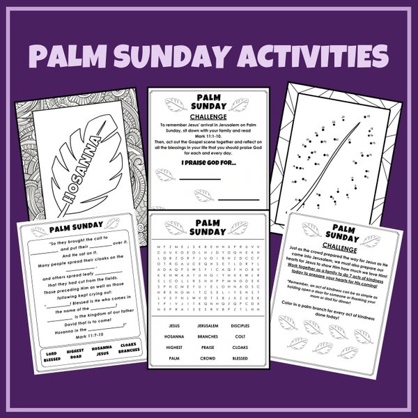 Palm Sunday Activities