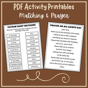 All Saints Day Kids Printable Activities Banner Decor Coloring Pages ...