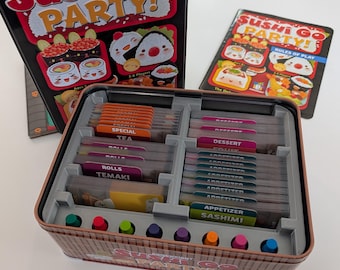 Sushi Go Party! Tin Organizer / Insert (Option 2)