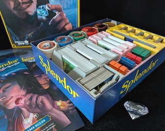 Insert Organizer for Splendor (2nd Edition, 2024) with Expansions + Included Player Marker Upgrade