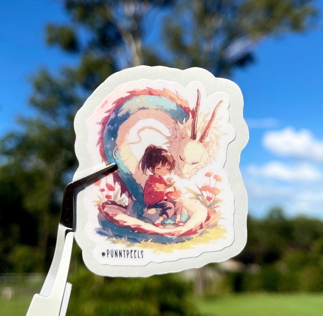 Haku and Chihiro Vinyl Stickers / Spirited Away / Studio Ghibli ...