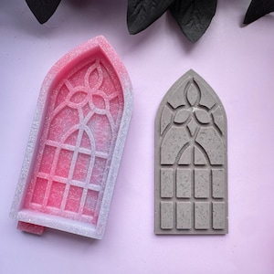 Goth Window Mold Wax Melt Snap Bar, Silicone Mold, Make Scented Wax Melts, Bath Soap Mold Design, Halloween Spooky Candle Wax Mold