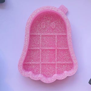 5.5in Ghost Mold For Wax Melt Snap Bar, Silicone Mold, Make Scented Wax Melts, Bath Soap Mold Design, Halloween Spooky Candle Wax Mold