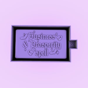 4” Business And Prosperity Soap Mold - Silicone Mold - Make Your Own Intention Soap - Magical Soap Bar - Witchy Metaphysical Mold