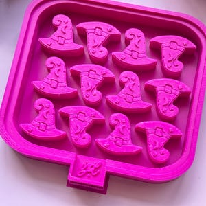 Witch Hats Silicone Mold: 1&quot; Wax Melts, Soap, Resin