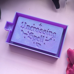 4” Uncrossing Spell Soap Mold - Silicone Mold - Make Your Own Intention Soap - Magical Soap Bar - Witchy Metaphysical Mold