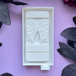 Halloween Bow Wax Melt Snap Bar Silicone Mould, Witchy Mold, Make Your Own Scented Wax Melts, Resin, Dripping Blood Mold