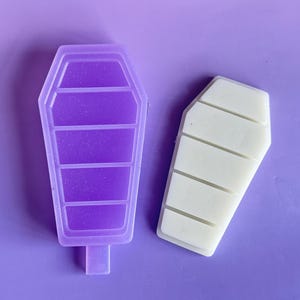 Coffin Wax Mold Melt Snap Bar Silicone Mould, 3D Master Mold, Make Your Own Scented Wax Melts, Resin Mold Design, Halloween Spooky Coffin