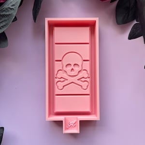 Skull Wax Melt Snap Bar Silicone Mould, 3D Master Mold, Make Your Own Scented Wax Melts, Magic Mold Design, Halloween Spooky Witch