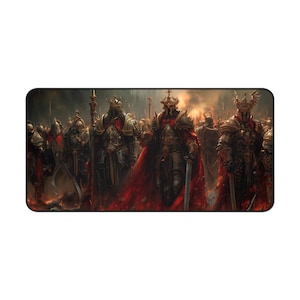 Tapis de bureau de jeu Hell Knights Fantasy, tapis de jeu magique, tapis de jeu TCG, tapis de jeu MTG, tapis de jeu RPG de table, cadeaux pour les joueurs