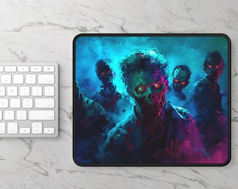 The Eighties Never Die - Alfombrilla de ratón para juegos zombies, muertos vivientes, regalos para jugadores