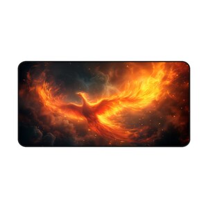 Phoenix from Ashes Fantasy Gaming Desk Mat, mythologie, tapis de jeu magique, tapis de jeu TCG, tapis de jeu MTG, tapis de jeu RPG de table, cadeaux pour les joueurs