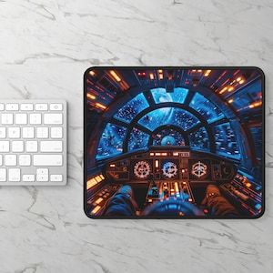 Spaceship Cockpit Gaming Mouse Pad | SciFi Space Flight