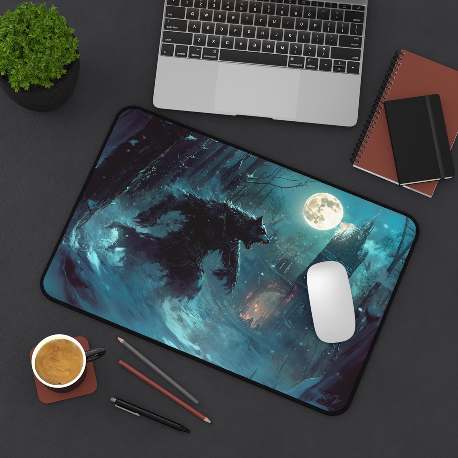 Beast at the Gates - Werewolf Gaming Desk Mat, Magic, TCG Playmat, MTG ...