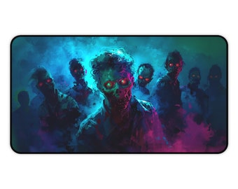 The Eighties Never Die - Tapete de escritorio para juegos zombies, Undead, Magic, TCG Playmat, MTG Playmat, Tabletop Game RPG Play Mat, Regalos para jugadores