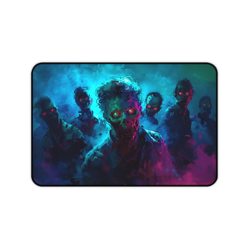 The Eighties Never Die - Tapete de escritorio para juegos zombies, Undead, Magic, TCG Playmat, MTG Playmat, Tabletop Game RPG Play Mat, Regalos para jugadores imagen 2