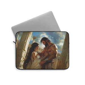 Samson and Delilah Laptop Sleeve, Bible Story Tablet Cover, Protective Computer Case, Christian Faith Tech Accessories, Religious Gift