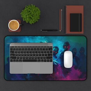 The Eighties Never Die - Tapete de escritorio para juegos zombies, Undead, Magic, TCG Playmat, MTG Playmat, Tabletop Game RPG Play Mat, Regalos para jugadores imagen 5