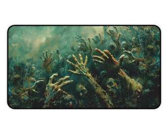 Tapete de juego Zombie Nightmare, Horda de muertos vivientes, Tapete de juego Magic, Tapete de juego TCG, Tapete de juego MTG, Tapete de juego de rol de mesa, Regalos para jugadores