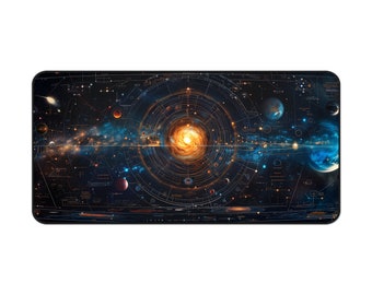Galaxy Star Chart Sci-Fi Gaming Desk Mat, Magic Playmat, TCG Playmat, MTG Playmat, Juego de mesa RPG Play Mat, Ciencia ficción, Regalos para jugadores