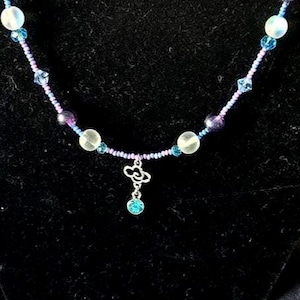 Moonstone and Amethyst Beaded Jewelry Set
