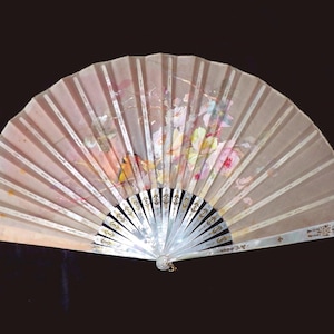 Antique Mother of Pearl Hand Fan by J.E. Caldwell & Co. in Original Case, circa 1890s