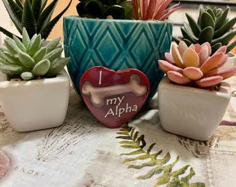 I Love My Alpha/Omega Pin