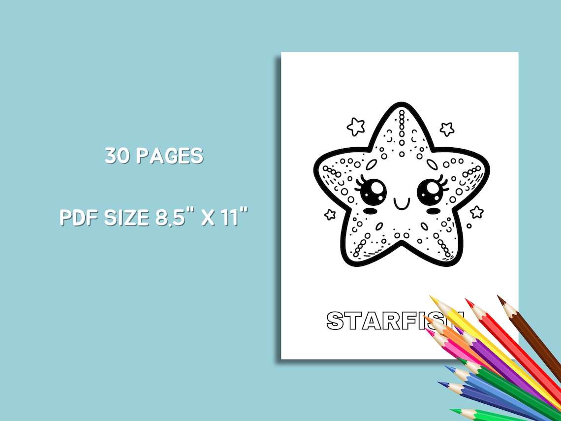 Ocean Animals Coloring Pages for Kids Toddlers Preschoolers ...