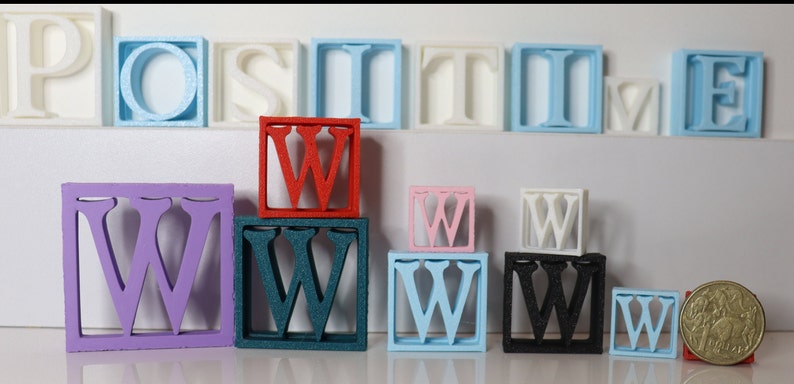 Letter W Freestanding Letter, Alphabet, Word Decor. Customise Your Own ...