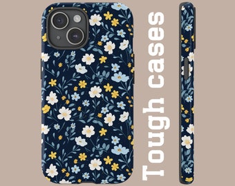 Little flowers Tough Phone Cases for New iPhone 15 14 13 12 11 Pro Max SE X XR XS Max 7 8 Cute Cool Phone Accessories Gifts Birthday Gifts