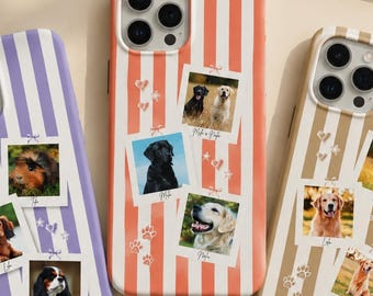 Personalized Pet Photo Magnetic Tough Phone Case, Custom Dog Picture iPhone Case, MagSafe Compatible, Dog Mom Gift, Cat Lover Gift
